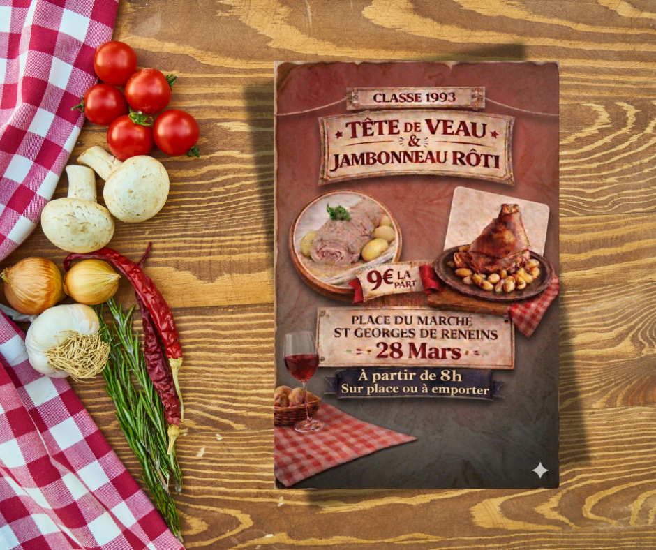 En savoir plus sur Vente au village : tête de veau et jambonneau rôti