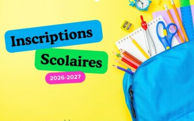 C’est le moment d’inscrire vos enfants pour la prochaine rentrée !