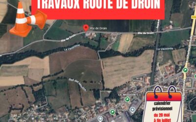 Travaux sur la RD133 – Route de Droin