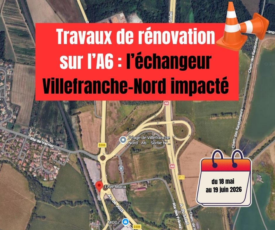 Travaux mai juin autoroute