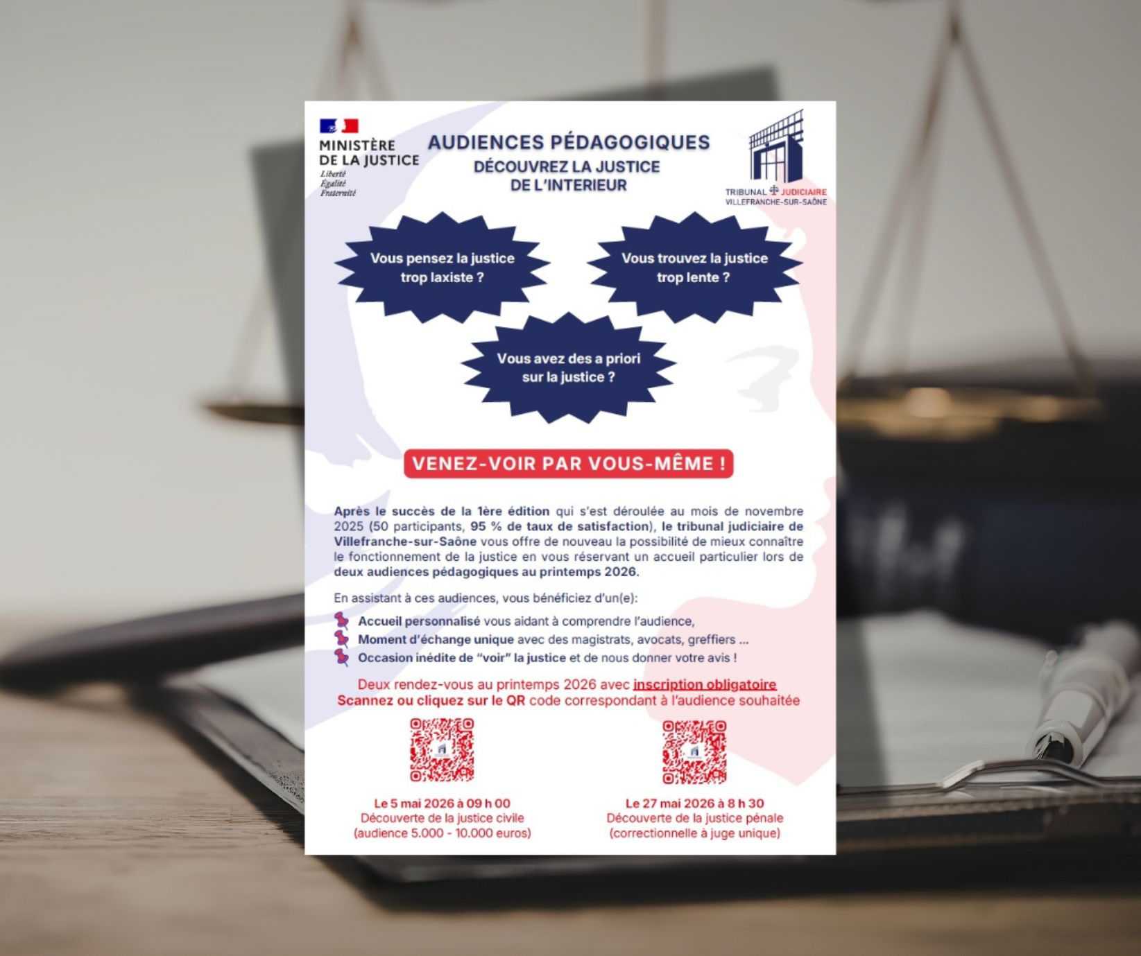 En savoir plus sur Des audiences pédagogiques pour mieux comprendre la justice