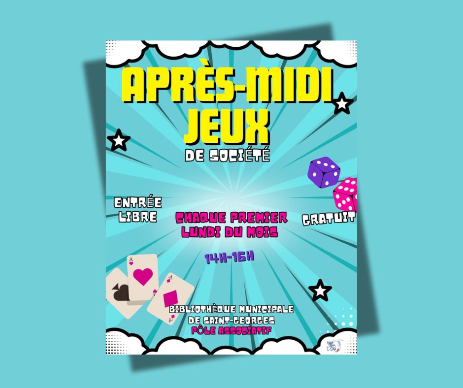 En savoir plus sur 🎲 Les lundis jeux de la bibliothèque reprennent dès septembre !