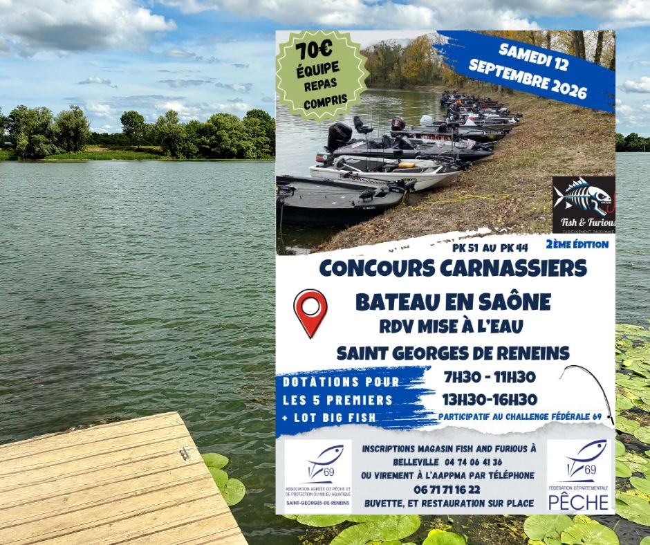 En savoir plus sur Concours carnassiers en bateau 2e édition