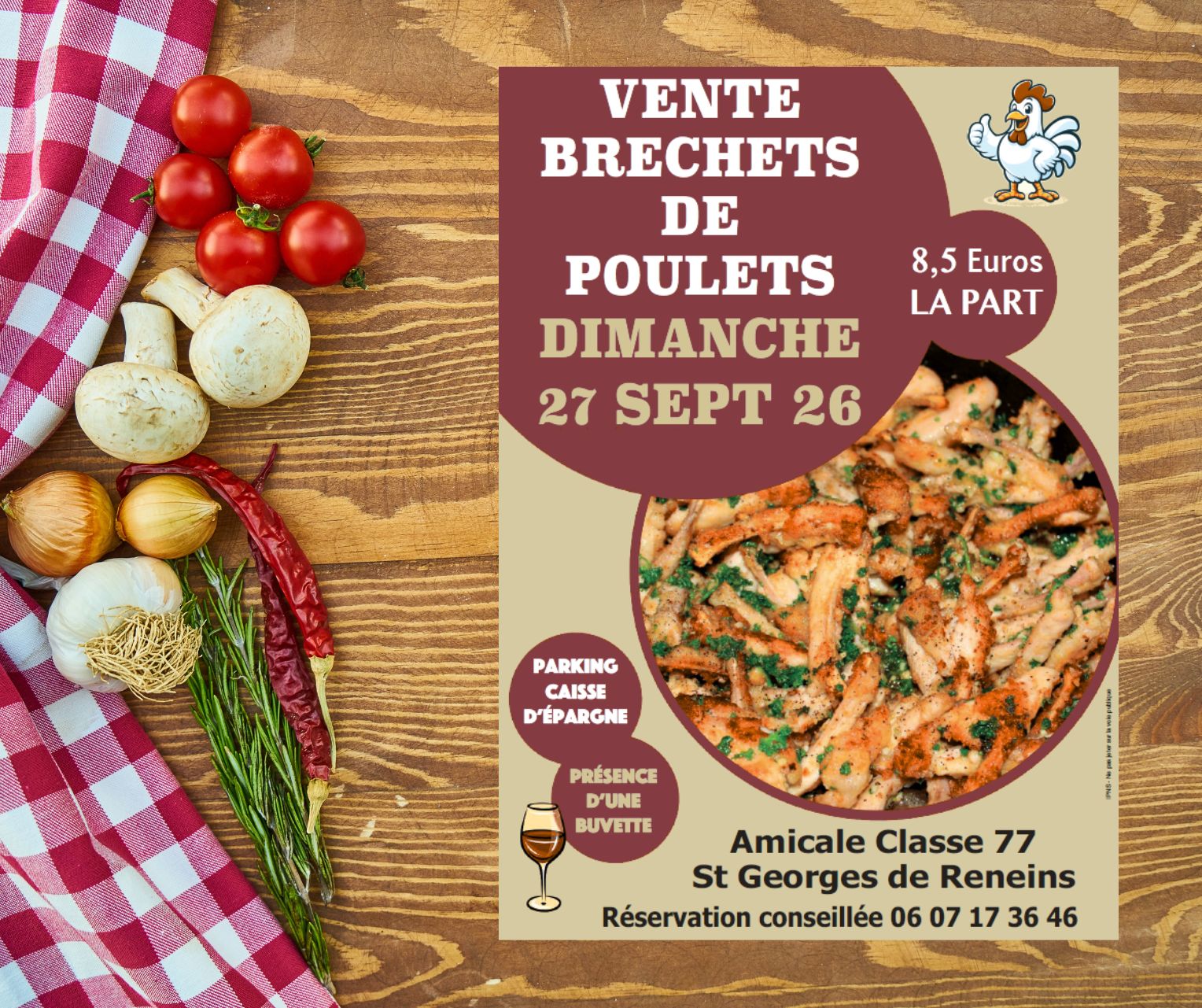 En savoir plus sur Vente de bréchets de poulet
