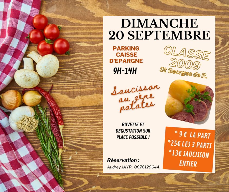 En savoir plus sur Saucisson au gêne – patates