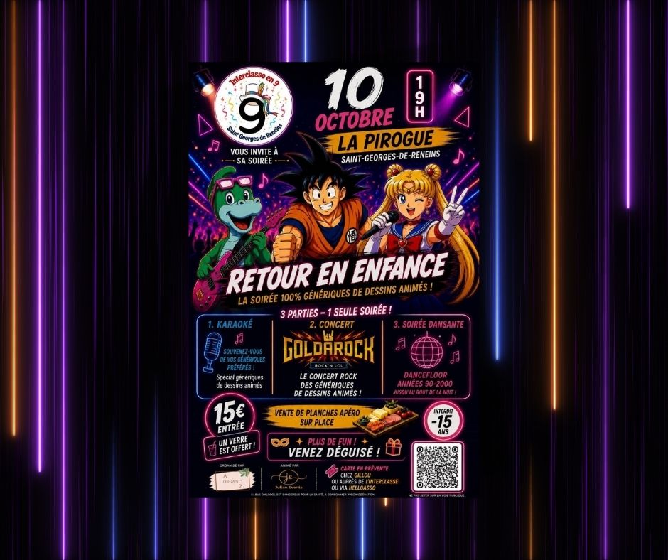 En savoir plus sur Soirée Retour en enfance